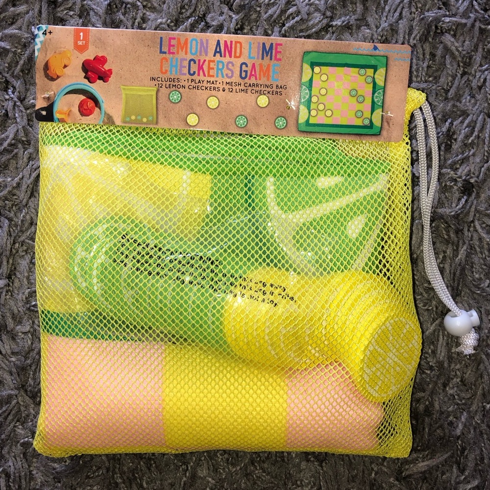 Lemon and Lime Checkers Game, New